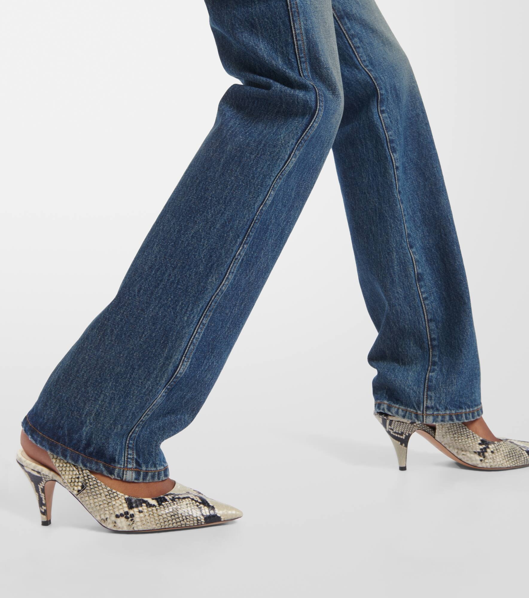 Danielle high-rise straight jeans - 5