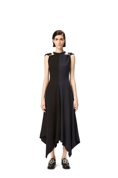 Loewe D-ring midi dress in wool outlook