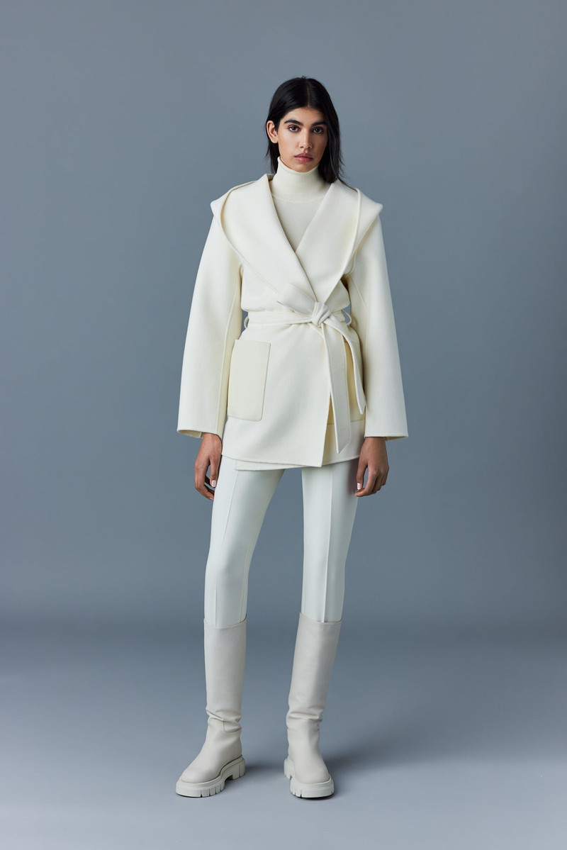 AZRA Double-face wool wrap coat 3