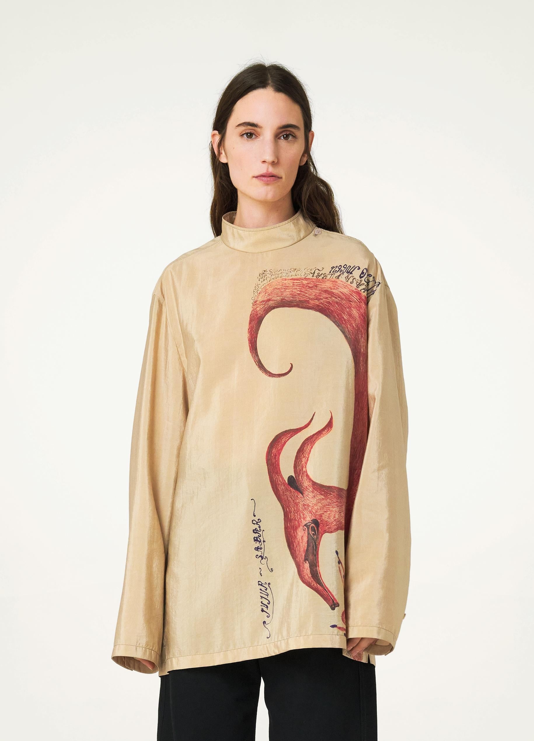 ANGKASAPURA MOCK-NECK TOP - 2