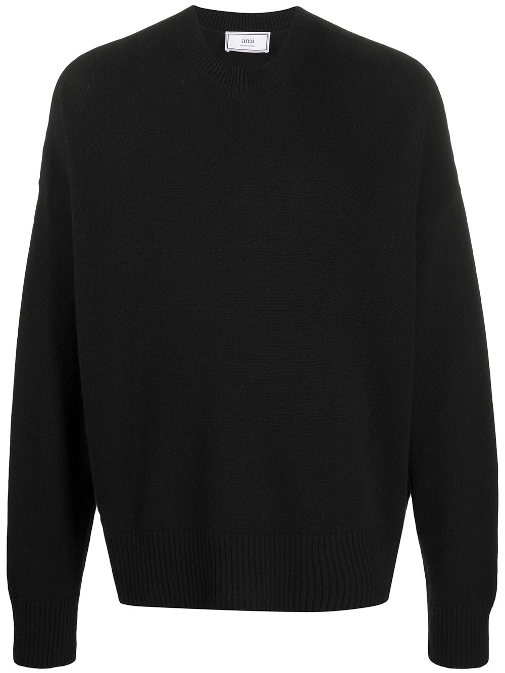 oversized ribbed crewneck jumper - 1