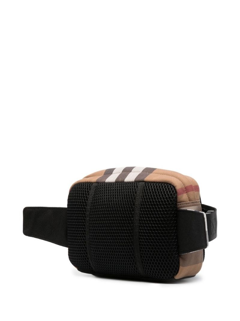 check-pattern crossbody bag - 3