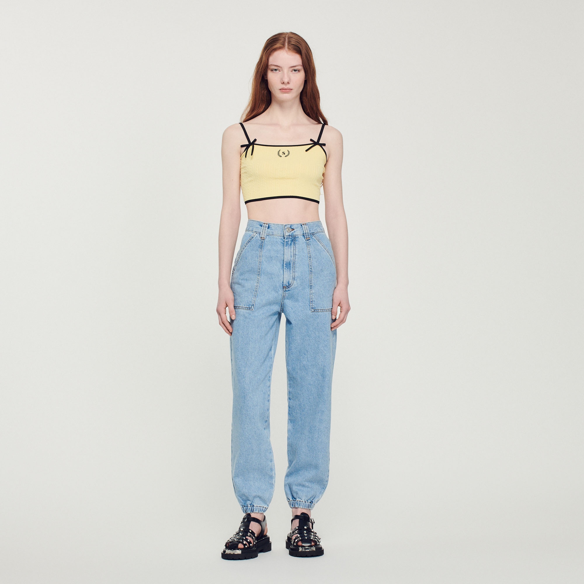 Faded denim jeans - 3