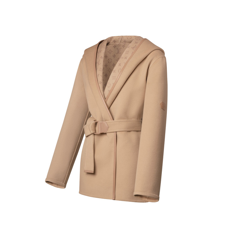 Louis Vuitton Belted Short Wrap Pea Coat outlook
