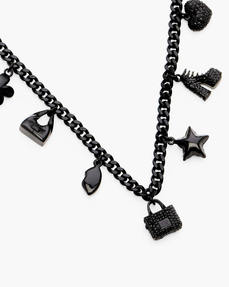 MINI ICON PAVE CHARM NECKLACE 6