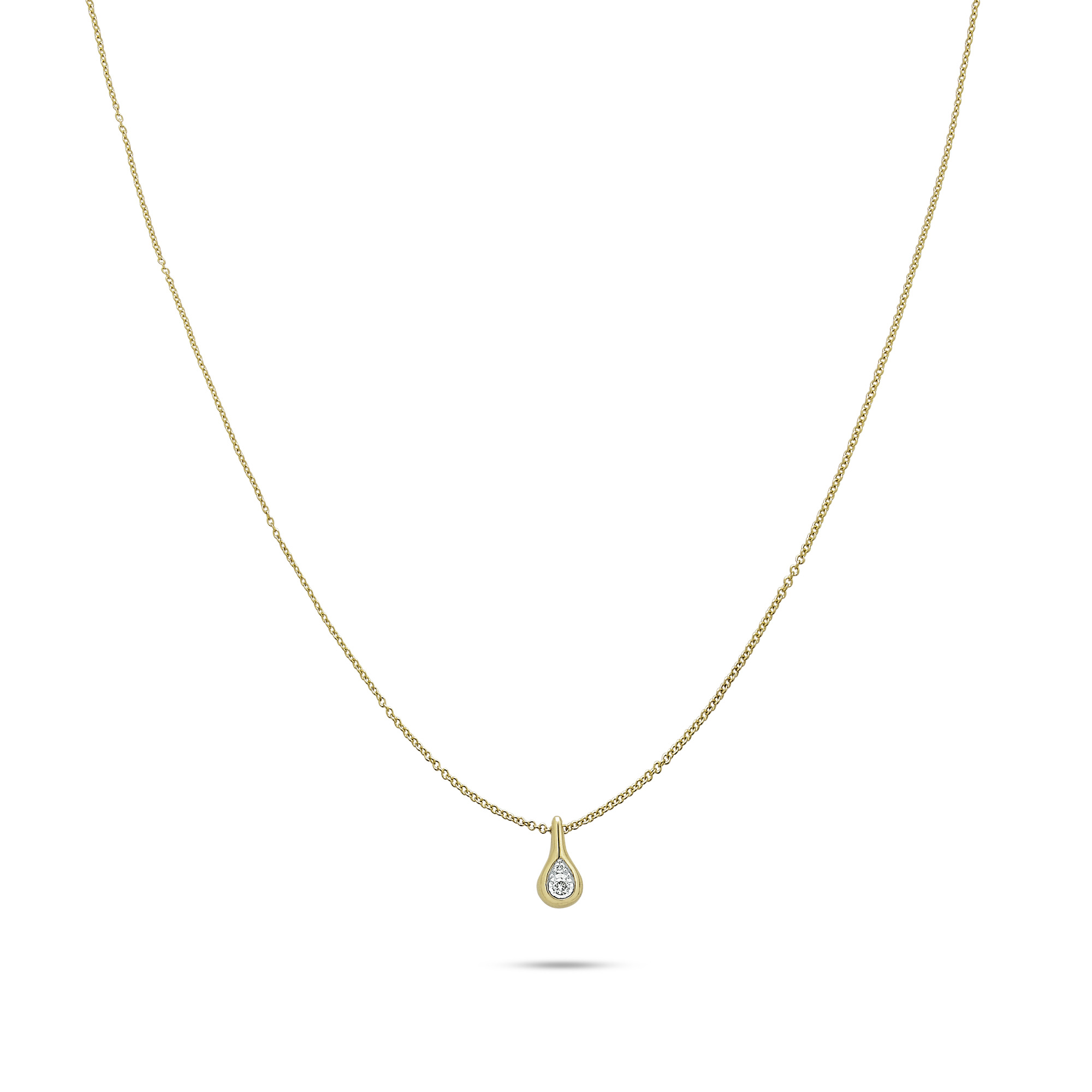 Perfect Pear Diamond Droplet Necklace - 3