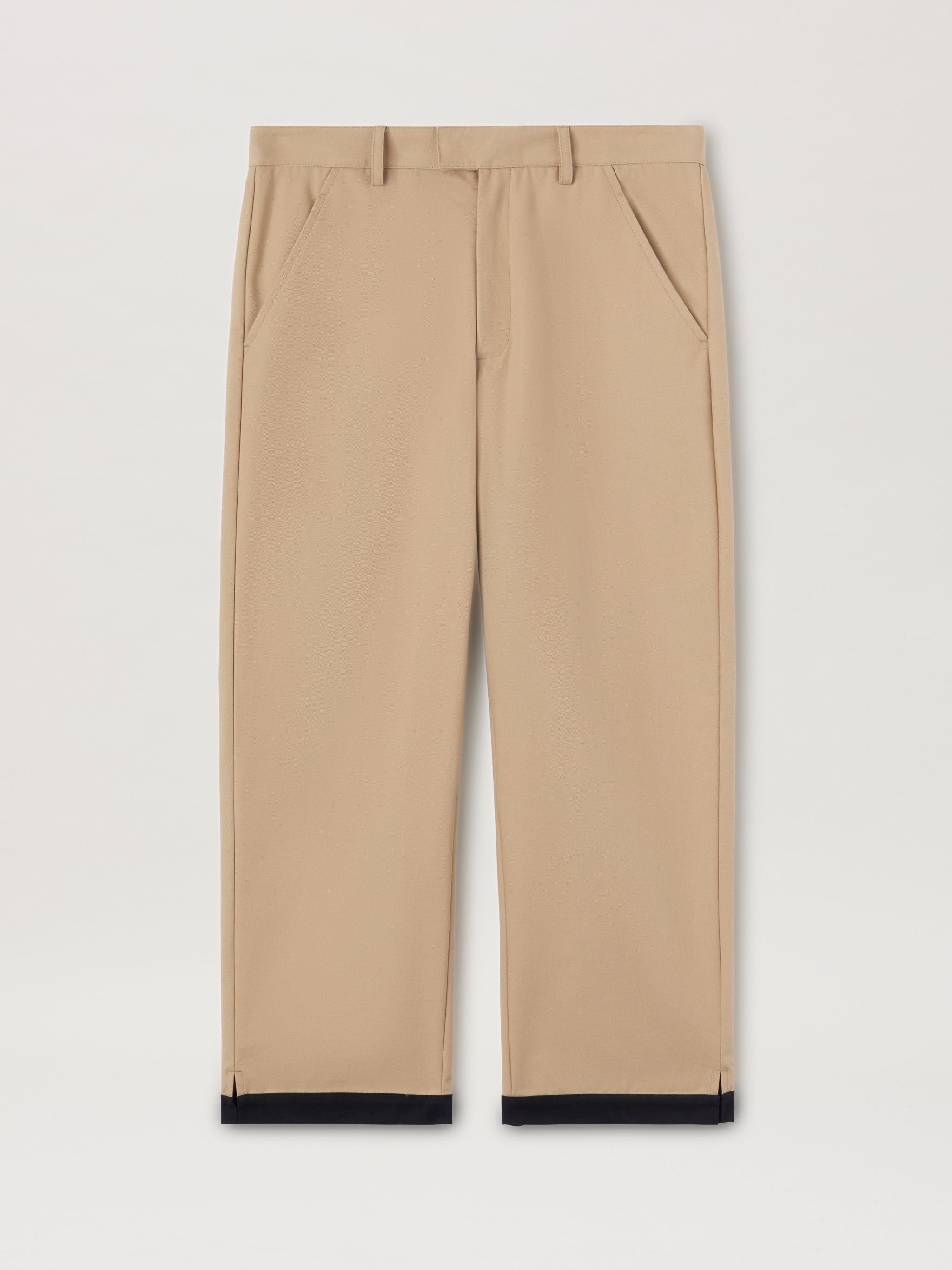 Cotton Straight Leg Pants - 1