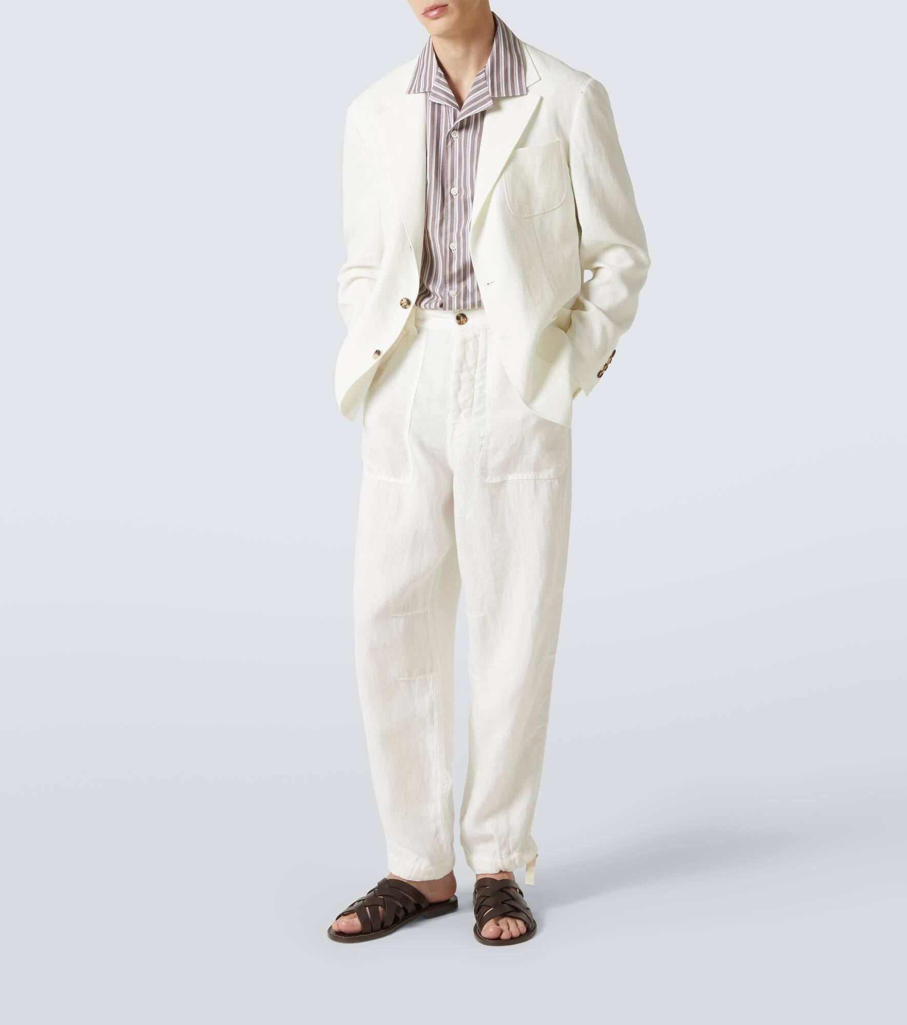 Striped cotton bowling shirt - 2
