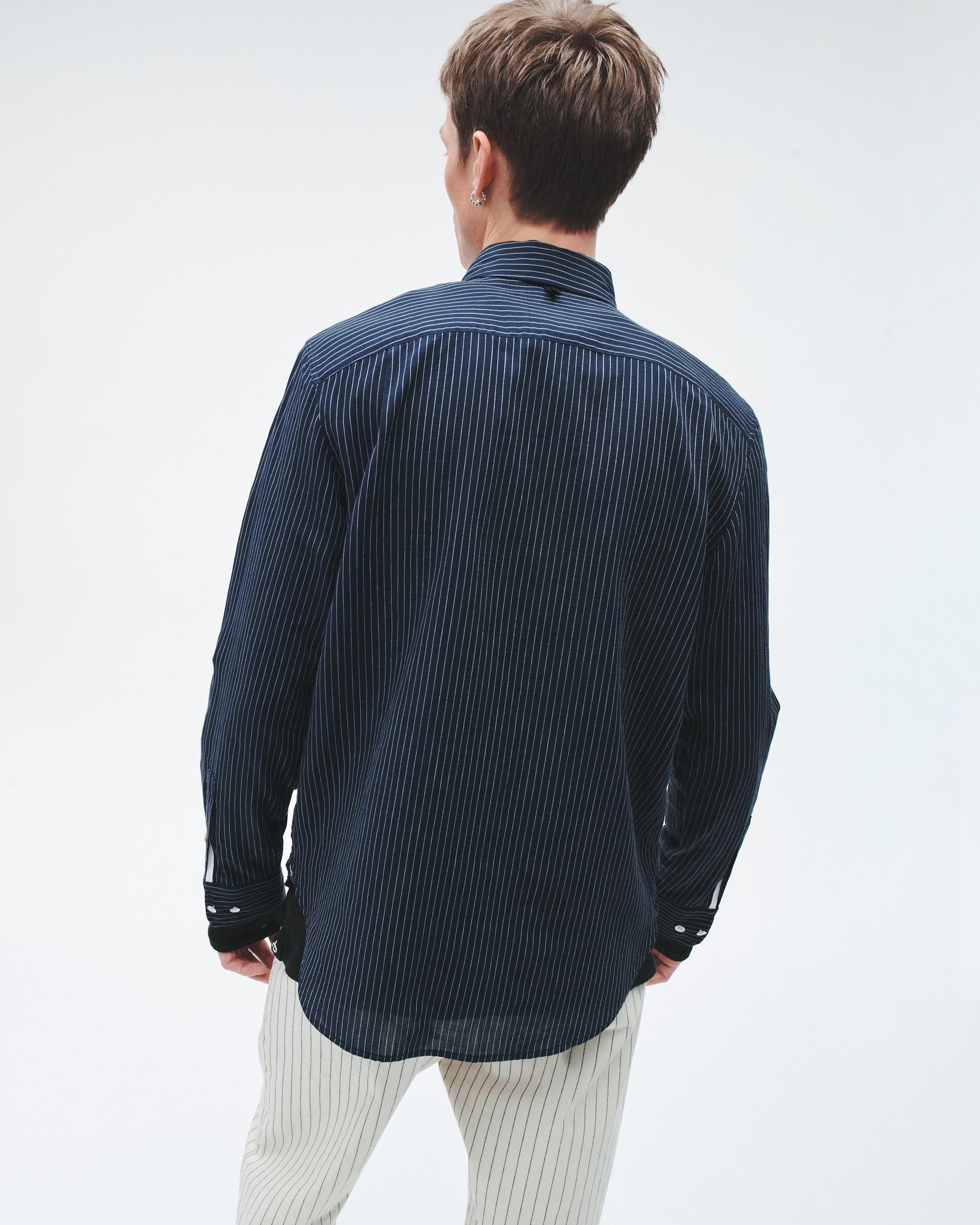 Gus Striped Double Gauze Shirt - 4
