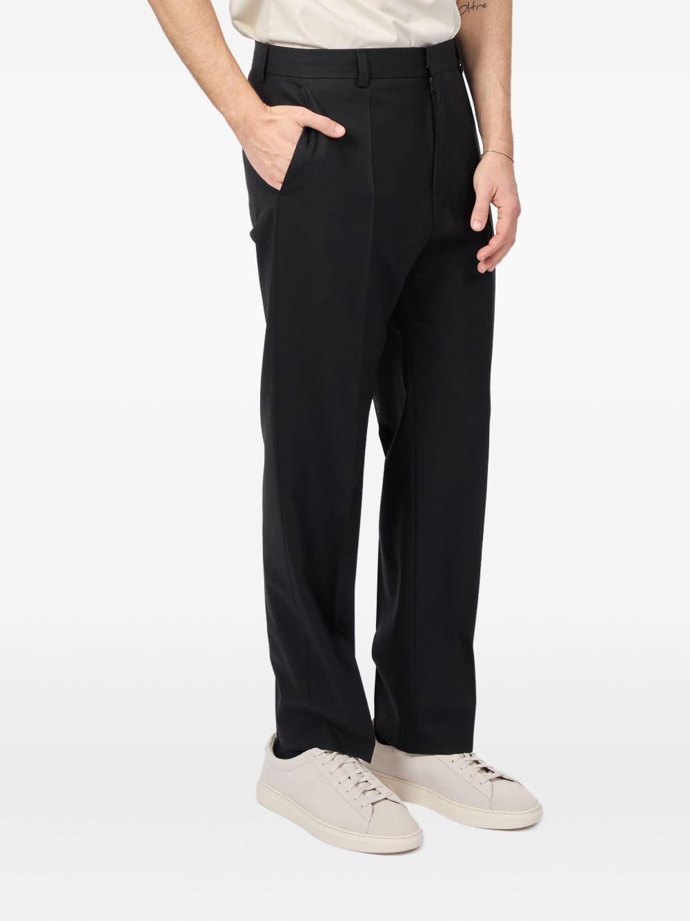 pleated pocket trousers - 1