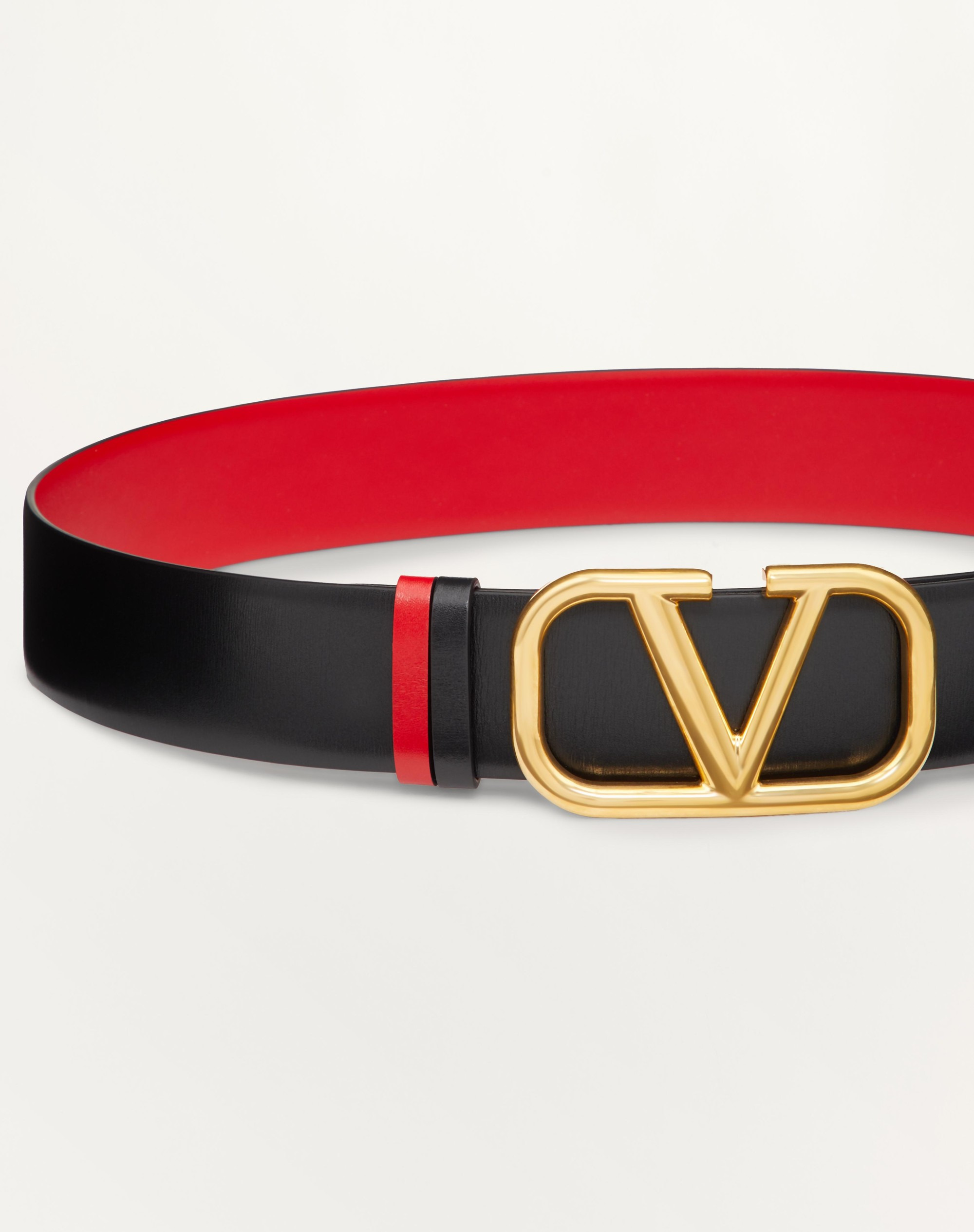 REVERSIBLE VLOGO SIGNATURE BELT IN GLOSSY CALFSKIN 40 MM - 2