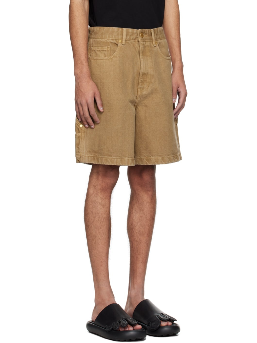 Tan Hammer Loop Shorts - 2