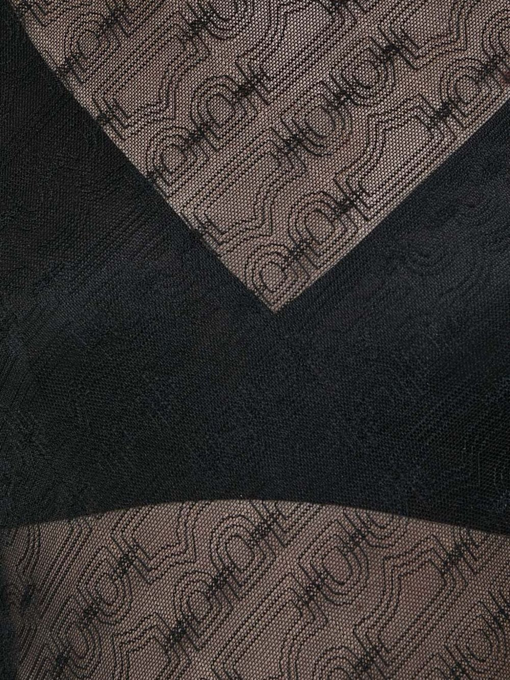 mock-neck patterned top - 5