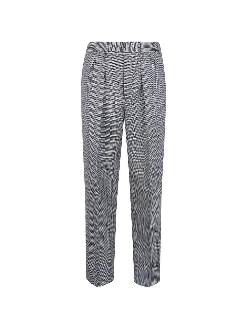 Jacquard Sharkskin pattern trousers - 1