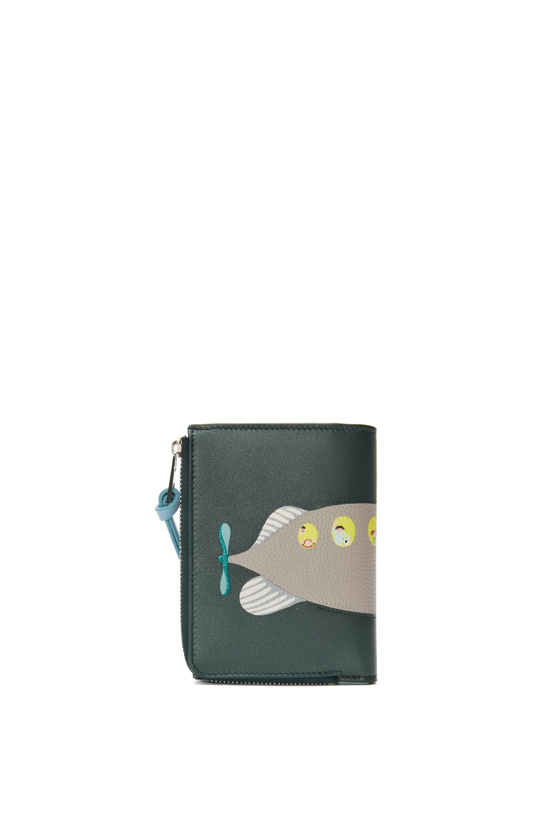 Submarine slim zip bifold wallet in nappa calfskin - 5