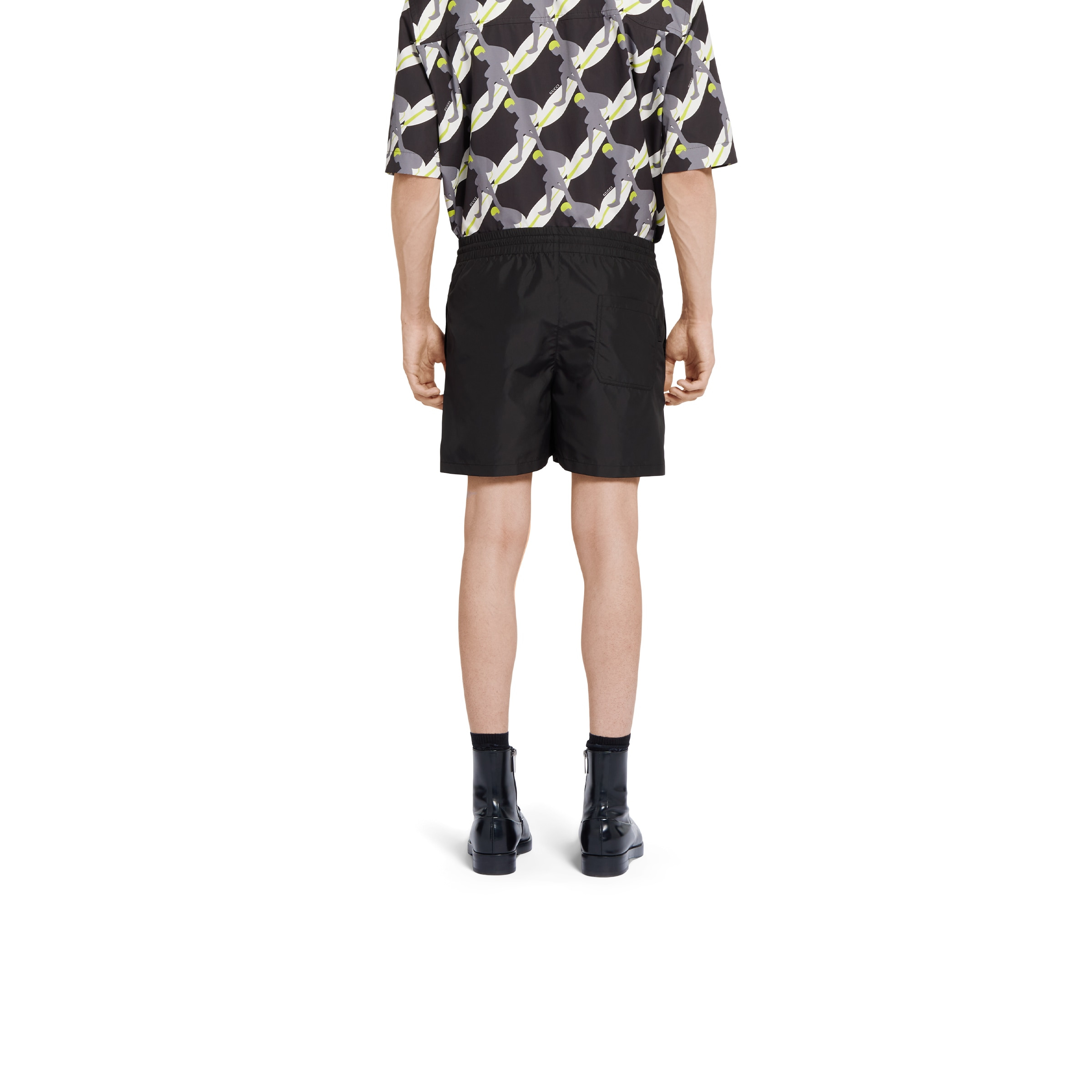 Technical poplin swim short - 4