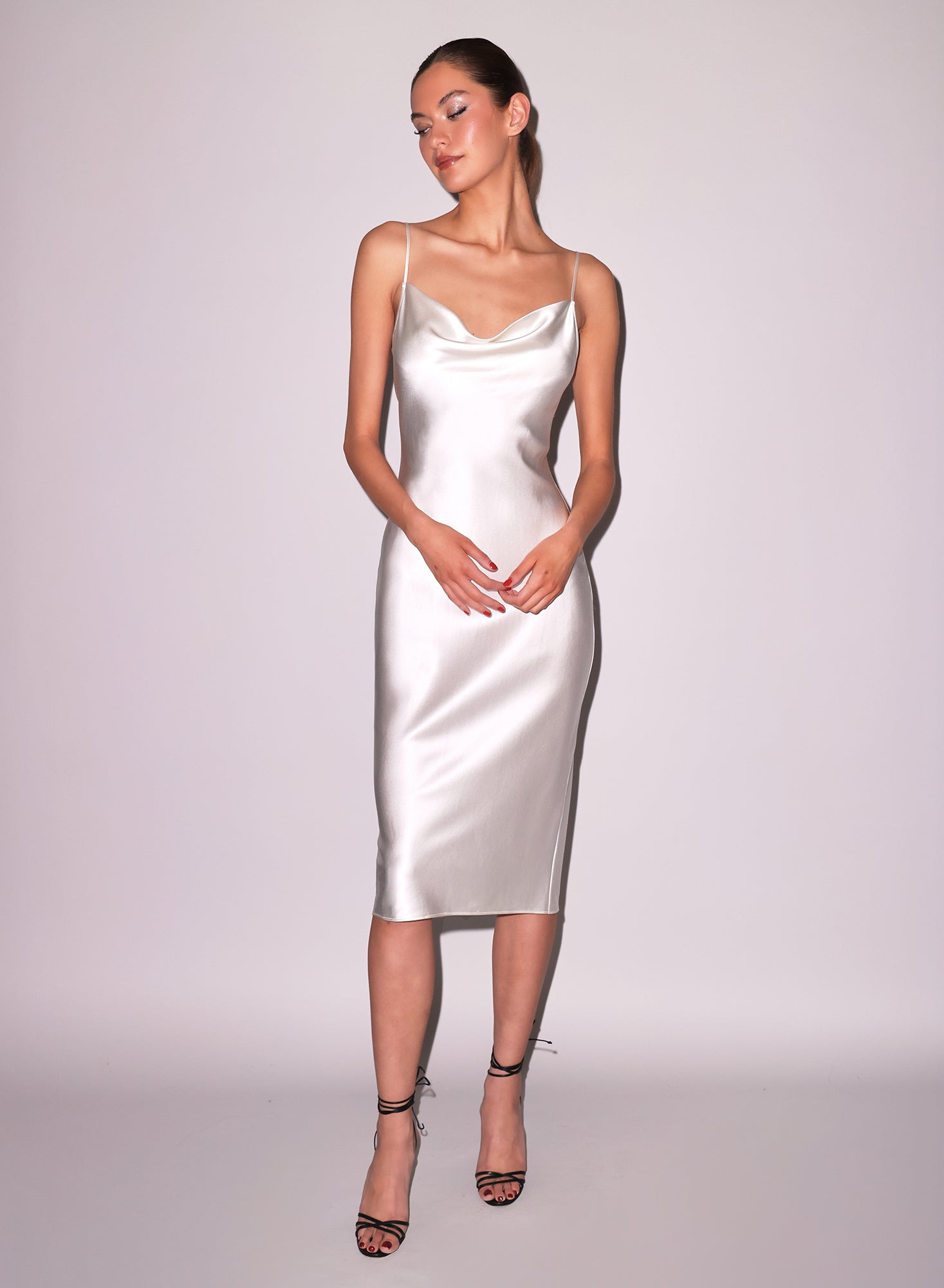 Cowl Neck Slip Dress - 5