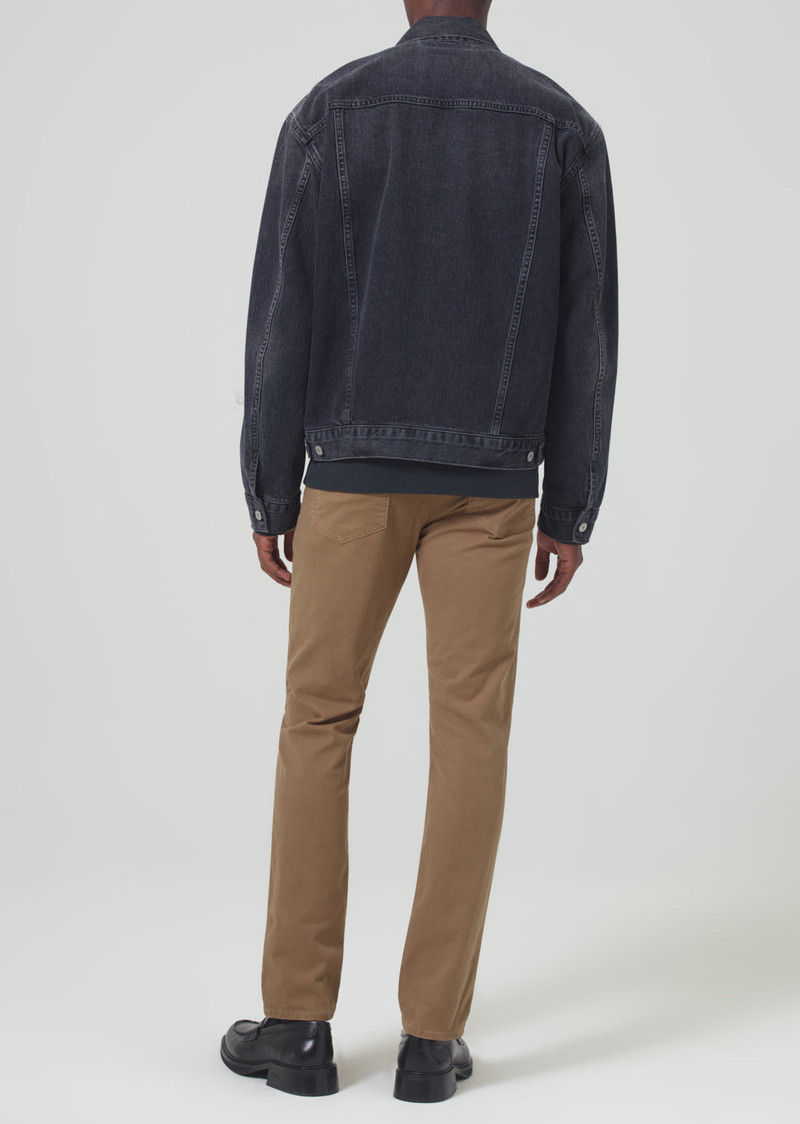 London Tapered Slim Stretch Twill In Dark Khaki 3