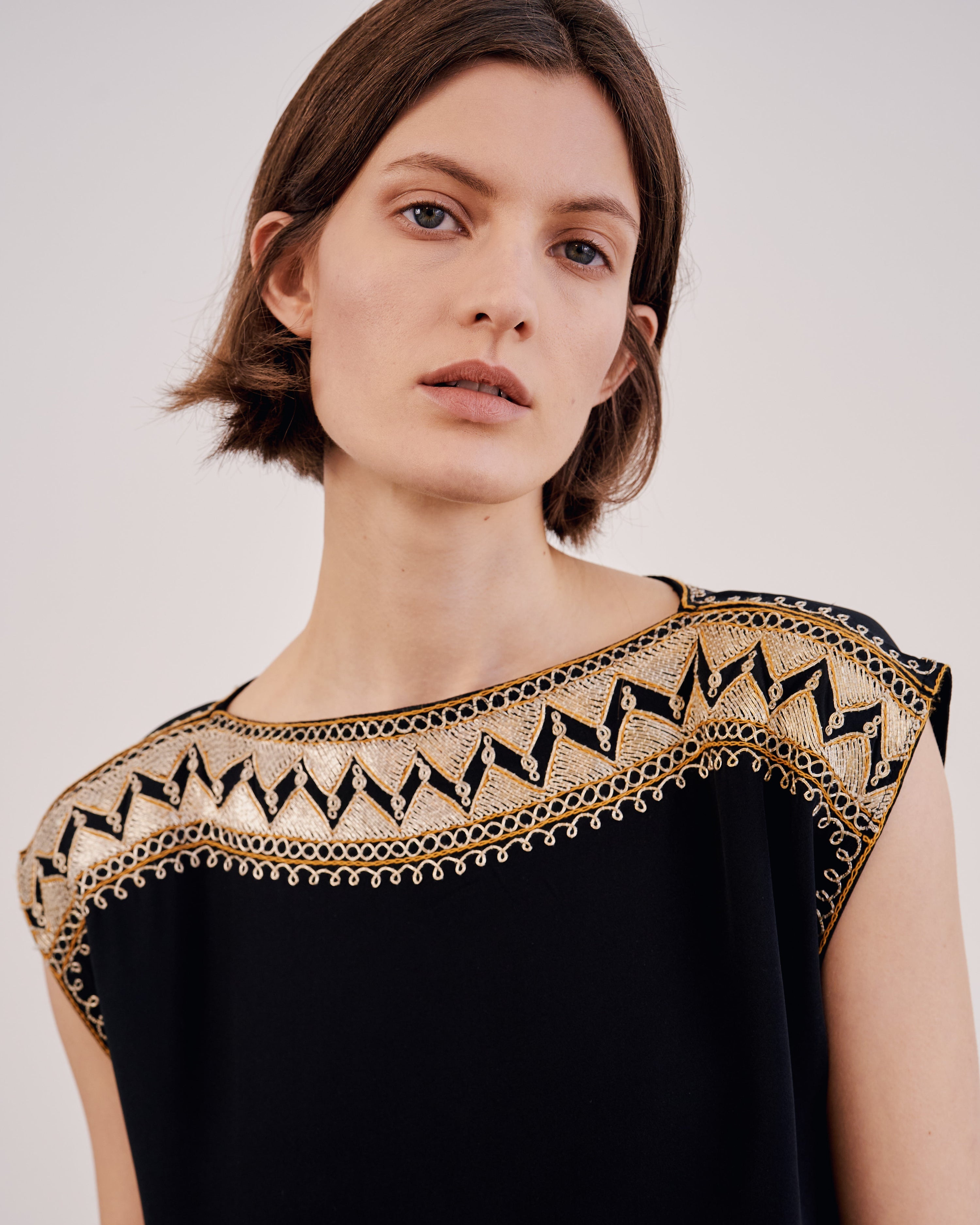ALBERTINE EMBROIDERED DRESS - 4
