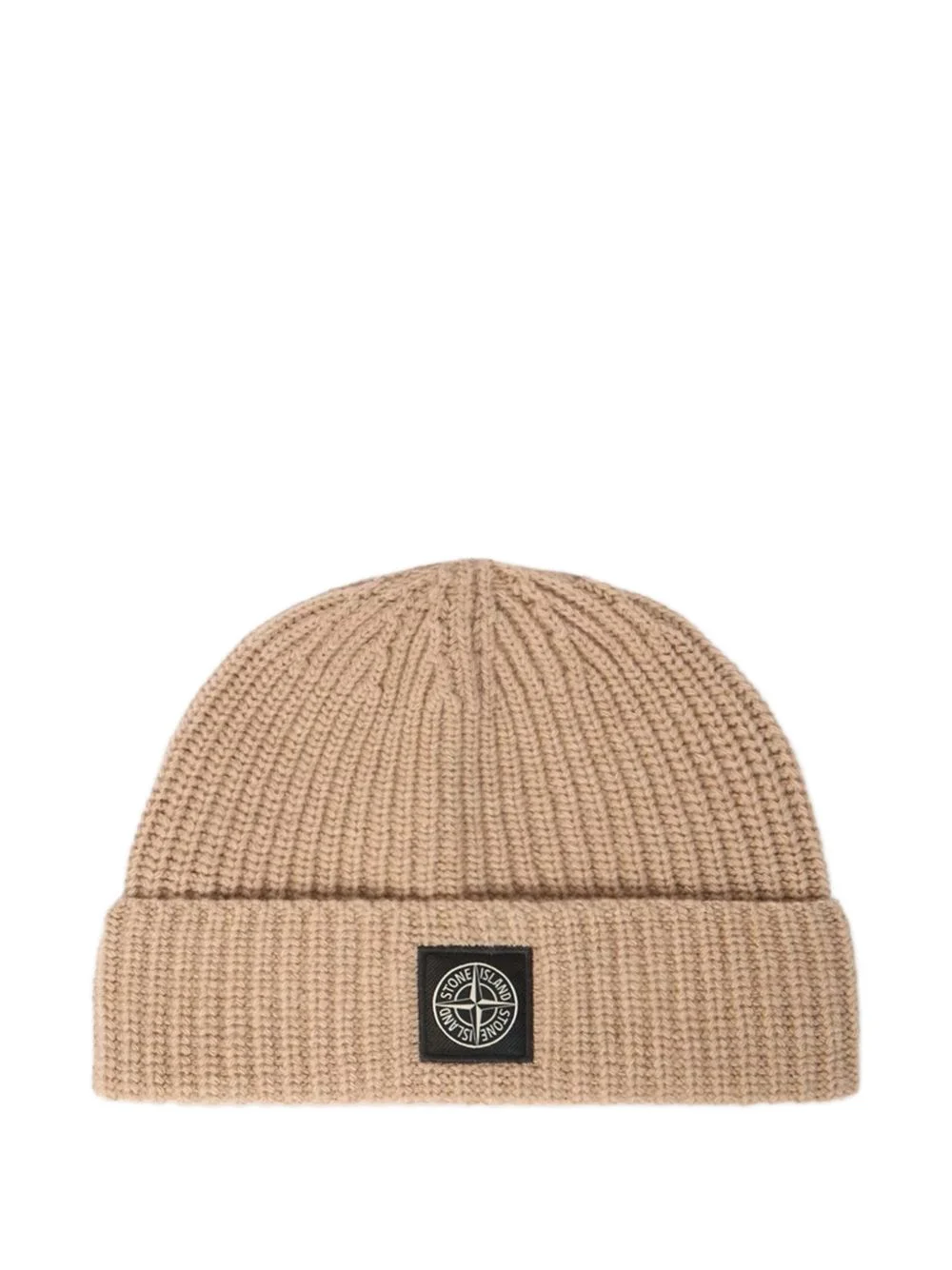logo-patch beanie hat - 1