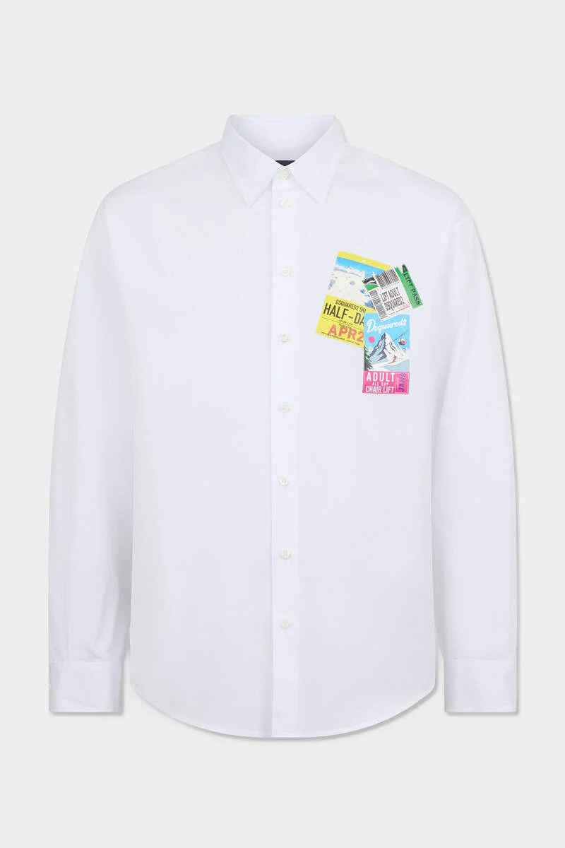 SKI PASS DROPPED SHOULDER SHIRT - 1