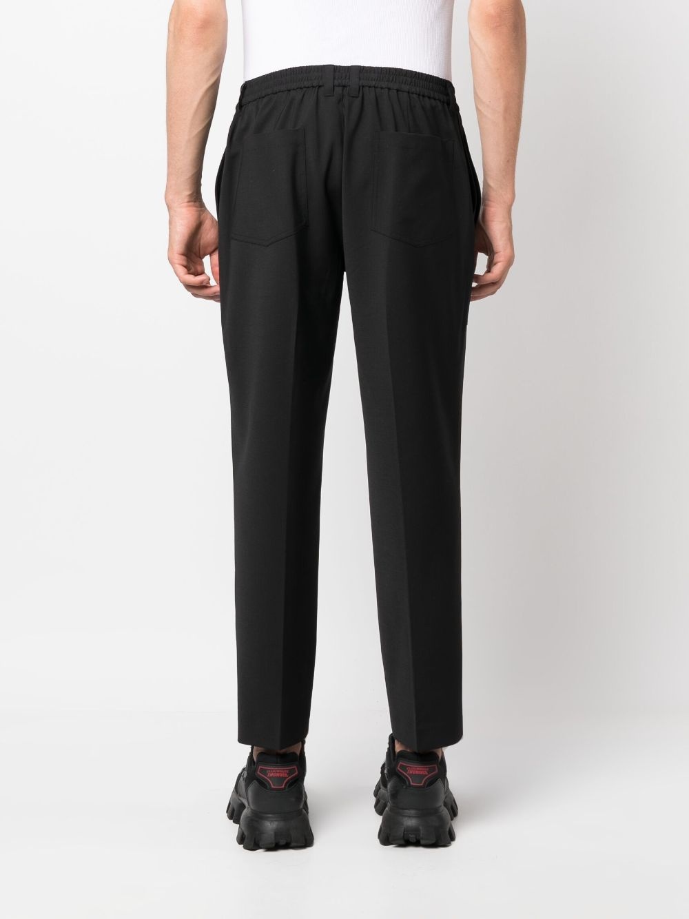 mid-rise straight-leg trousers - 4