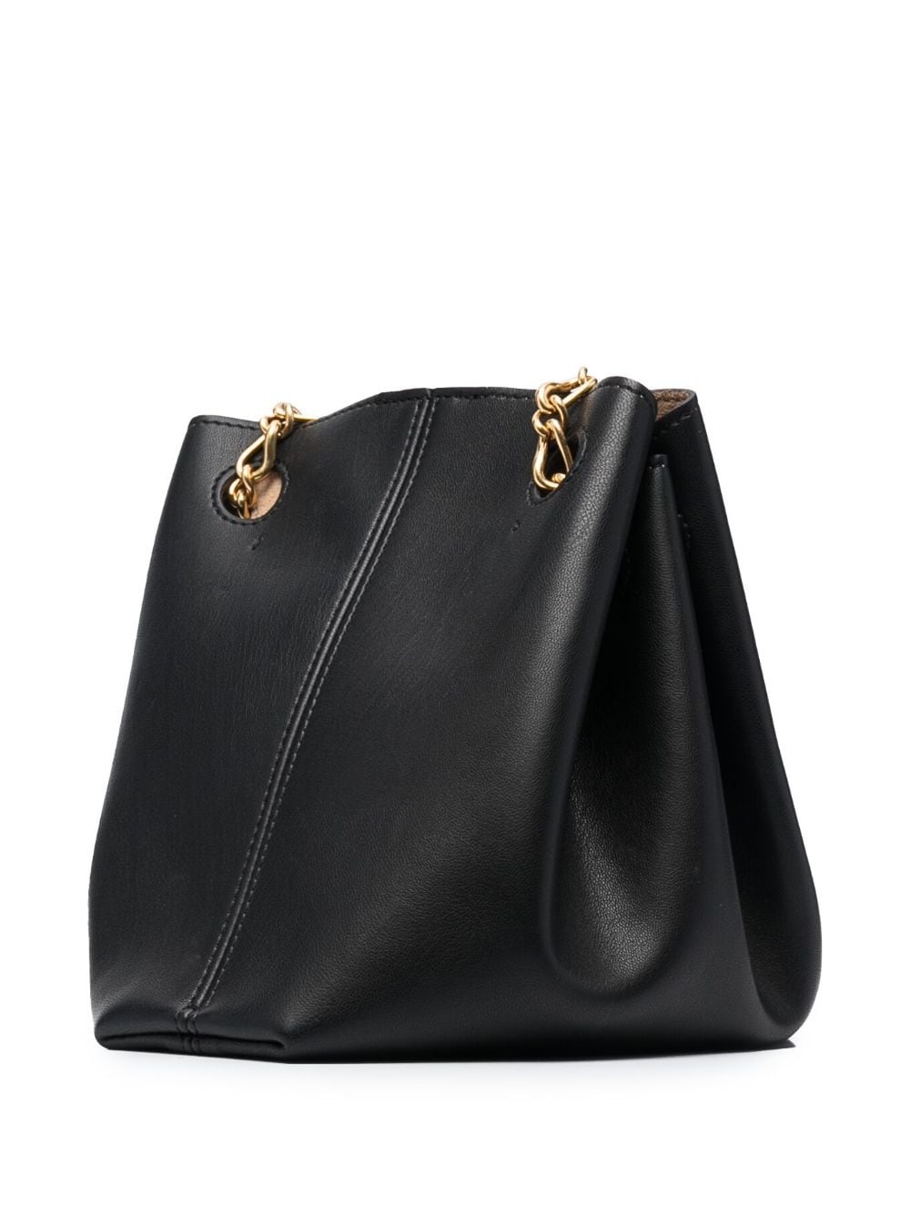 vegan-leather chain-strap tote bag - 4