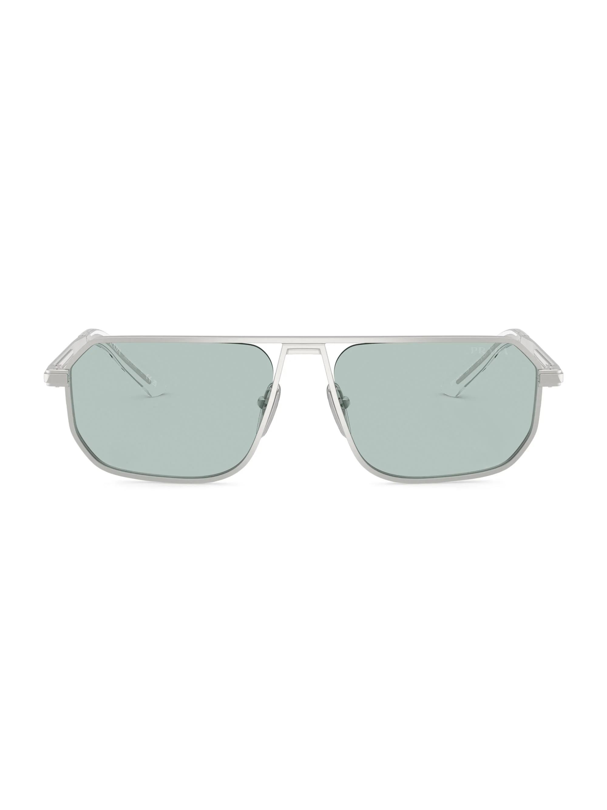 Men's 59MM Aviator Sunglasses - Silver Grey - 1