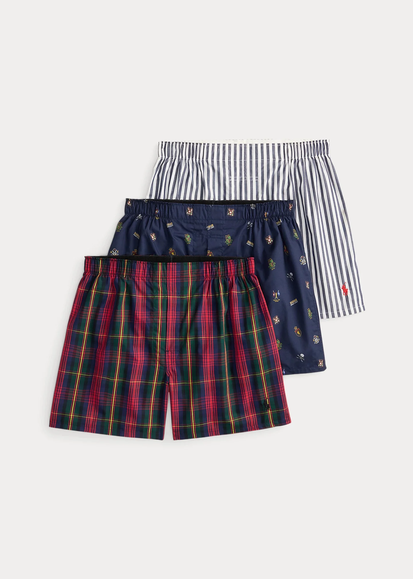 Classic Fit Woven Cotton Boxer 3-Pack - 1