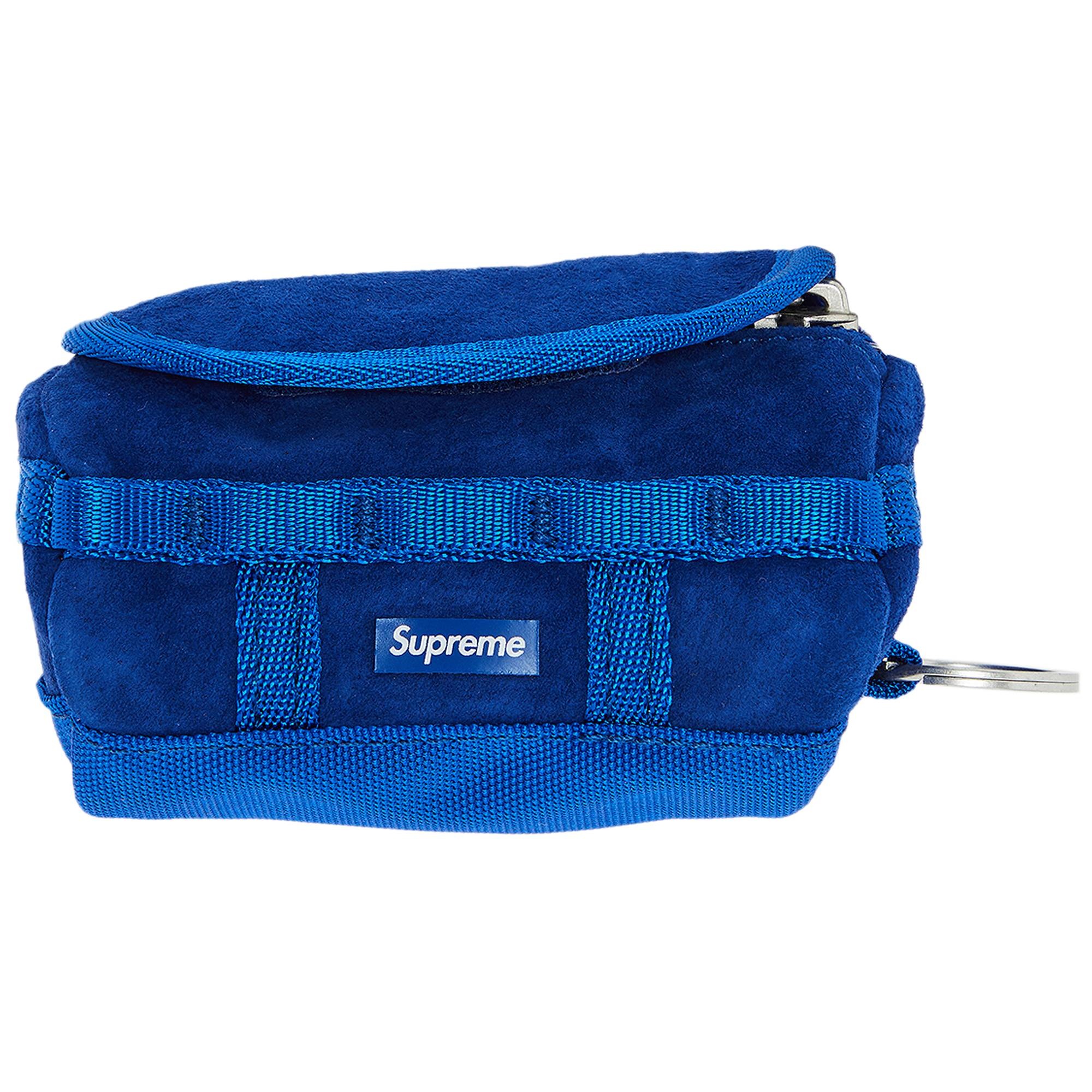 Supreme x The North Face Suede Base Camp Duffle Keychain 'Blue' - 1