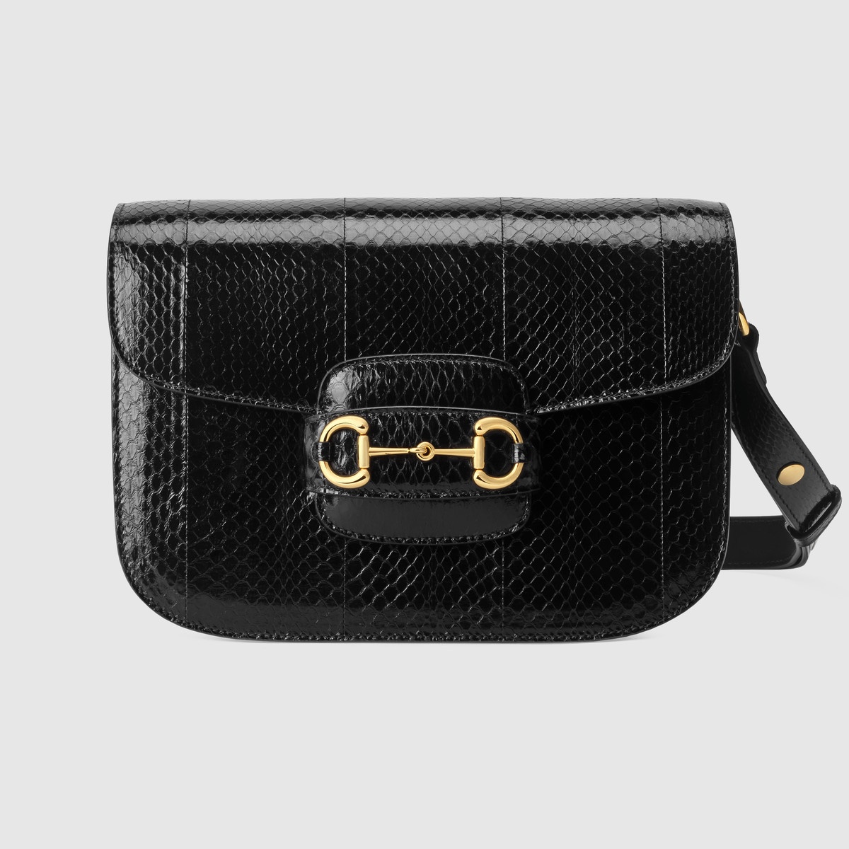 Gucci Horsebit 1955 snakeskin shoulder bag - 1