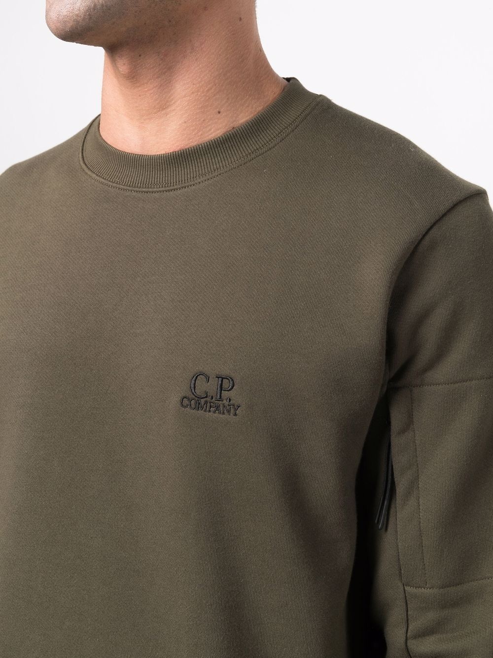 embroidered-logo sweatshirt - 5