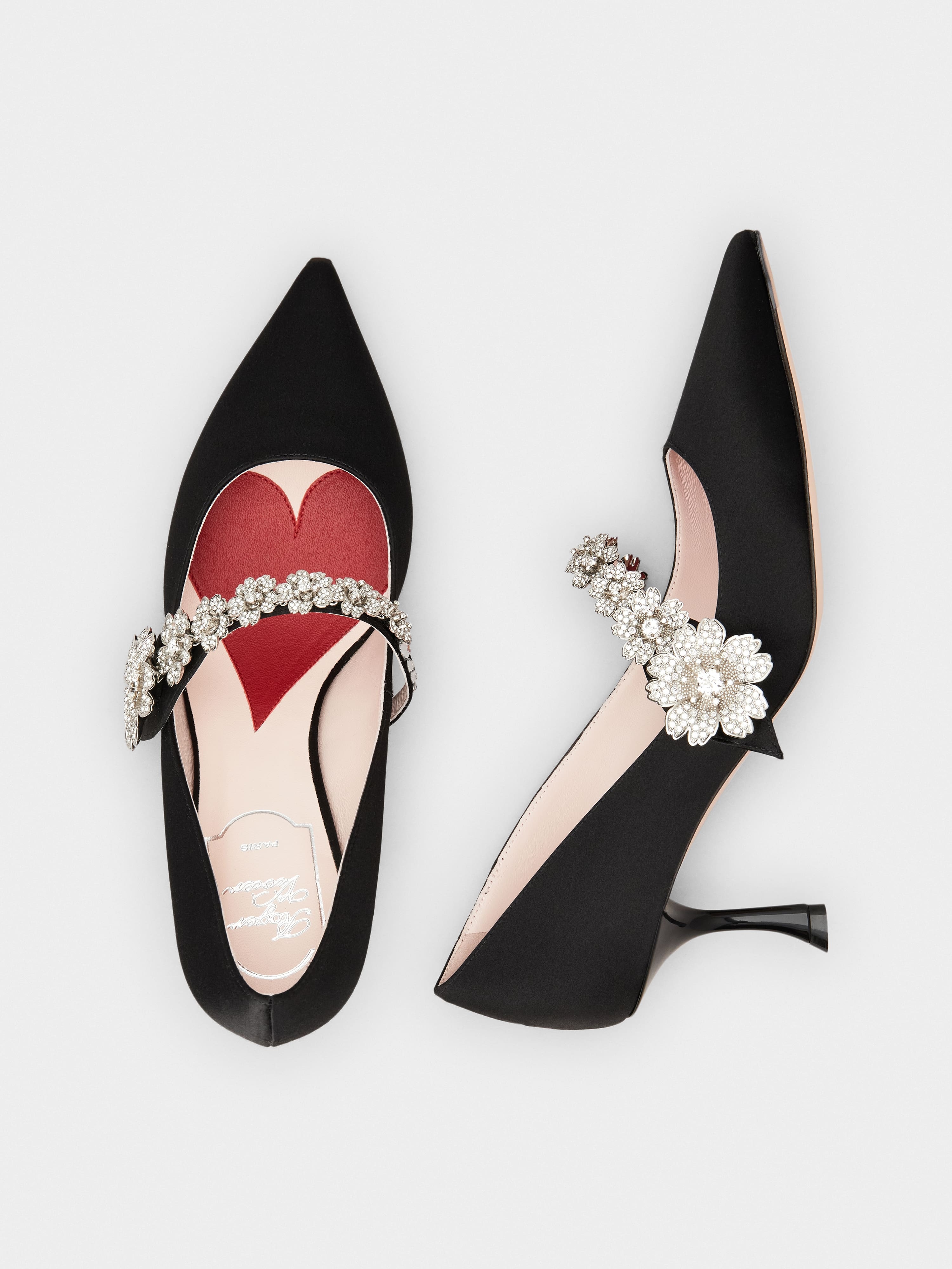 Bouquet Flower Babies Pumps in Satin - 4
