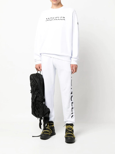 Moncler logo patch track pants outlook