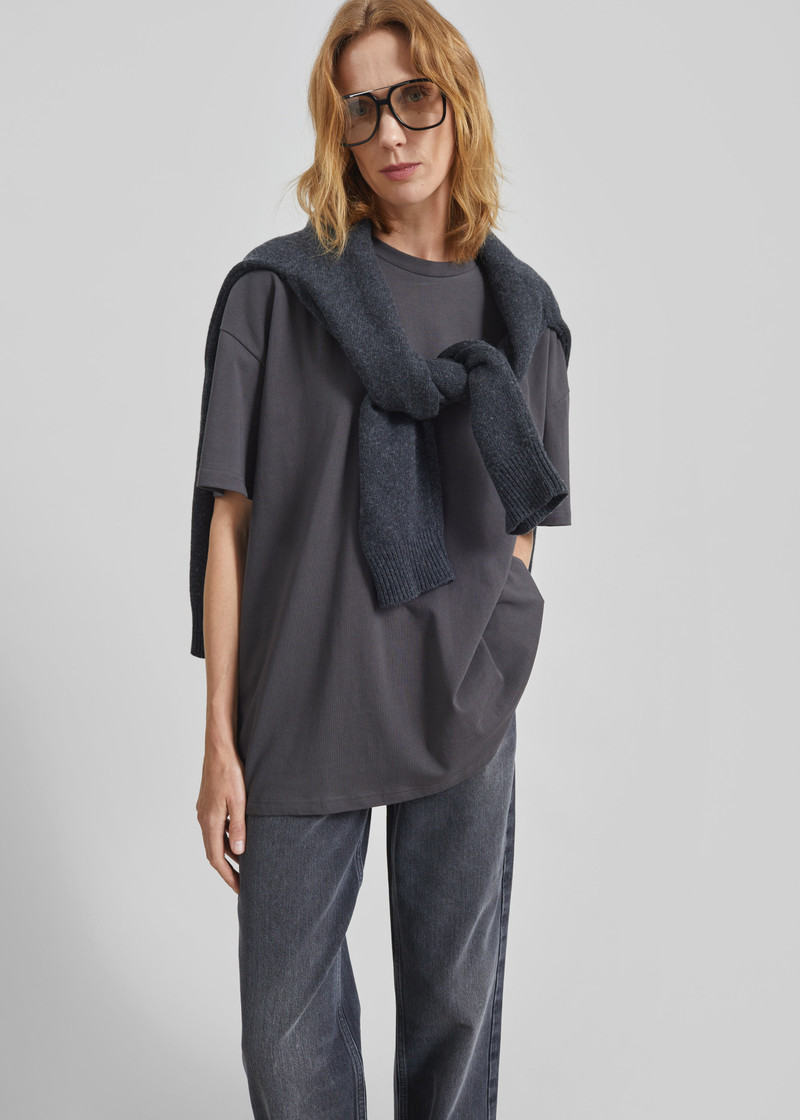 Faro Boxy Tee - Charcoal 4