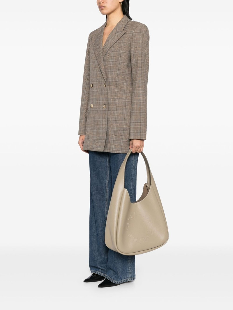 Stella McCartney logo hobo tote bag outlook