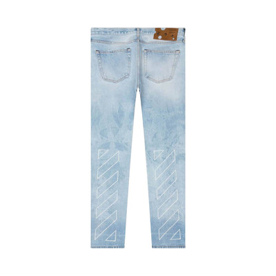 Off-White Off-White Diag Slim Jeans 'Bleach Blue/White' outlook