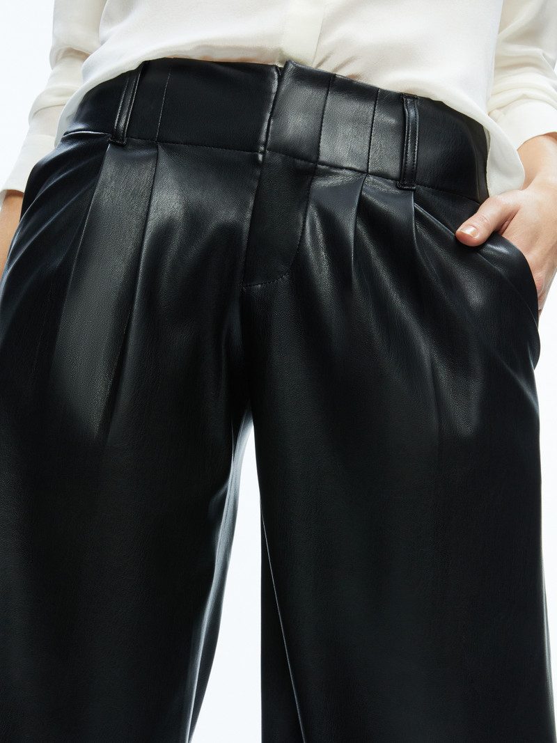 ANDERS VEGAN LEATHER LOW RISE PANT 4