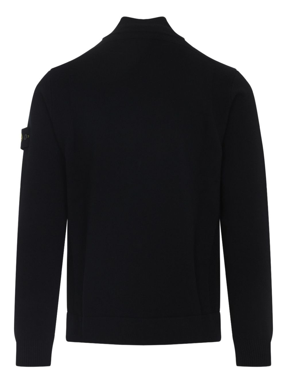 zip-front logo-patch cardigan - 2