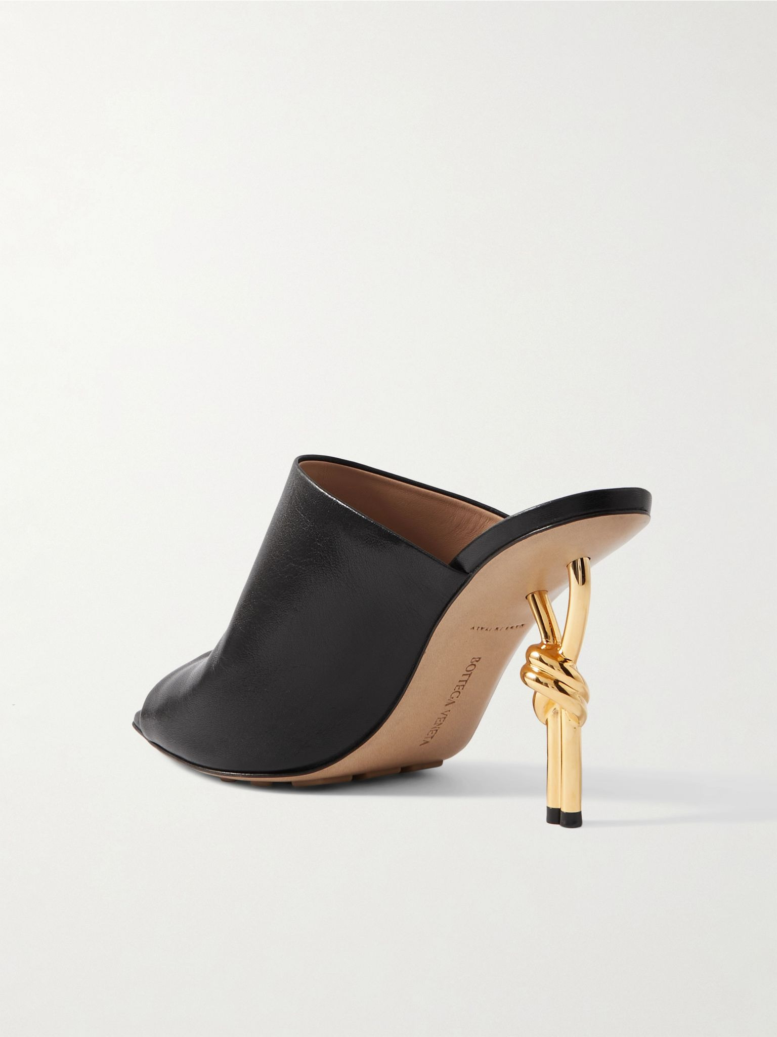 Leather mules Black - 3