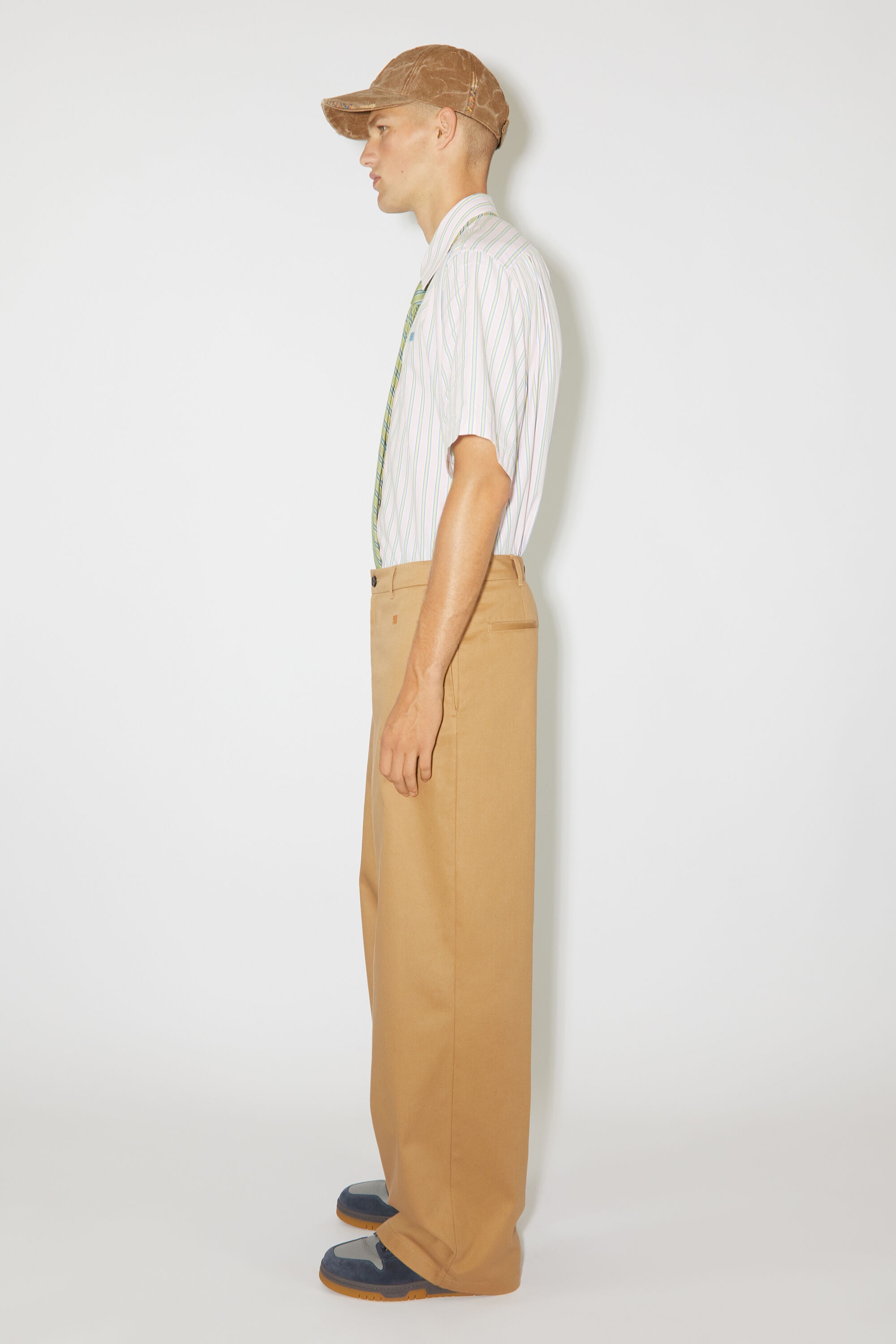 Twill chino trousers - Camel brown - 4