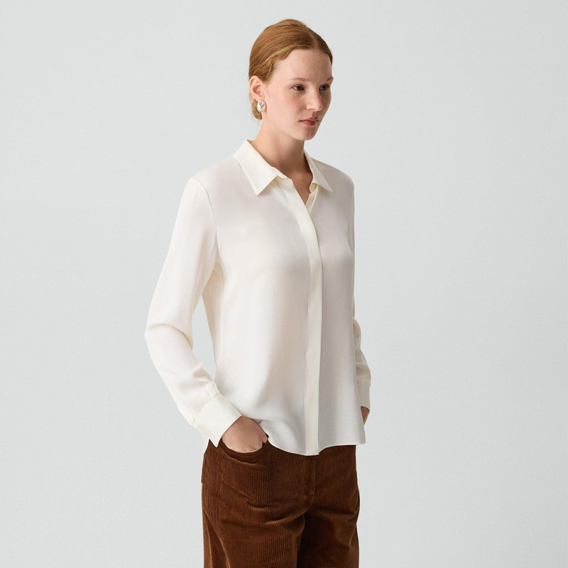 Fitted Shirt in Silk Georgette 3