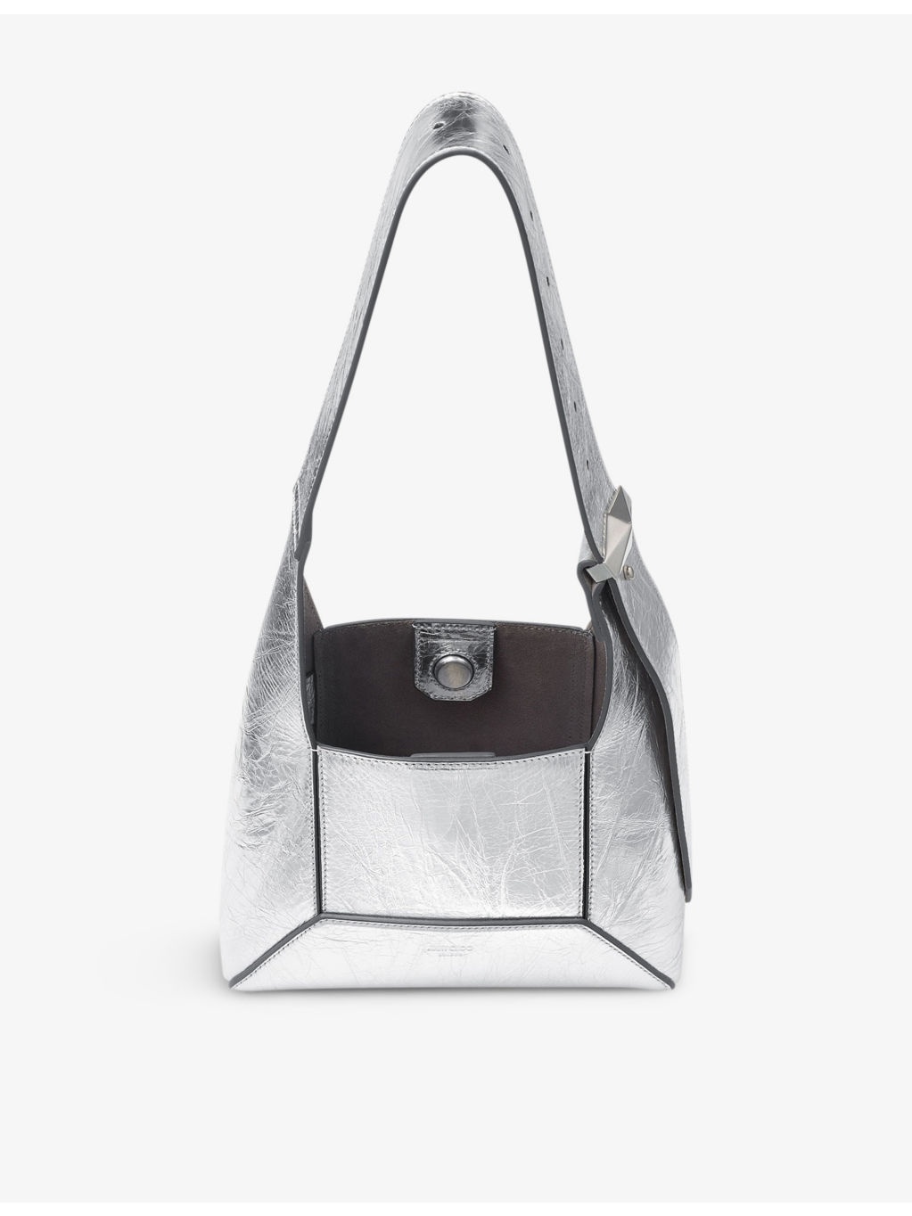 Diamond Hobo metallic-leather shoulder bag - 4