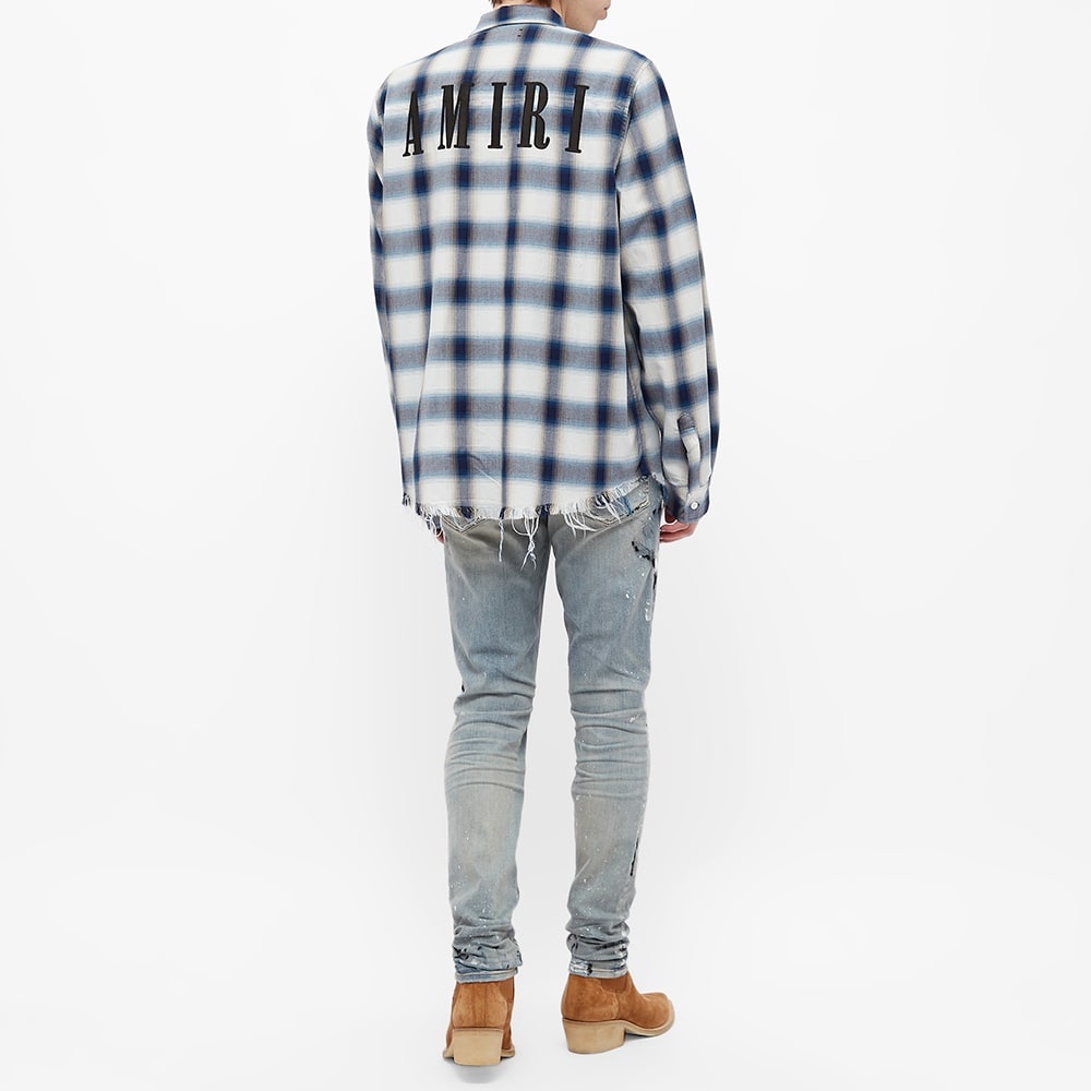 AMIRI Logo Flannel Shirt - 6