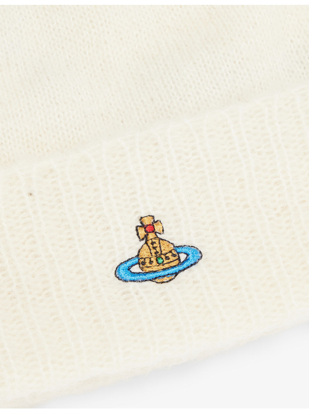 Fluffy Brand-Embroidered Alpaca-Blend Beanie Hat - 2