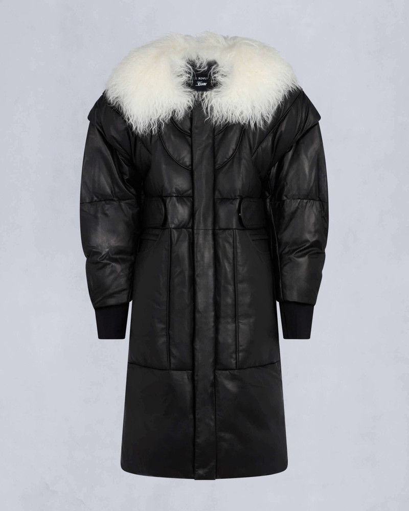 LUAR UNISEX LEATHER COCOON PARKA 1