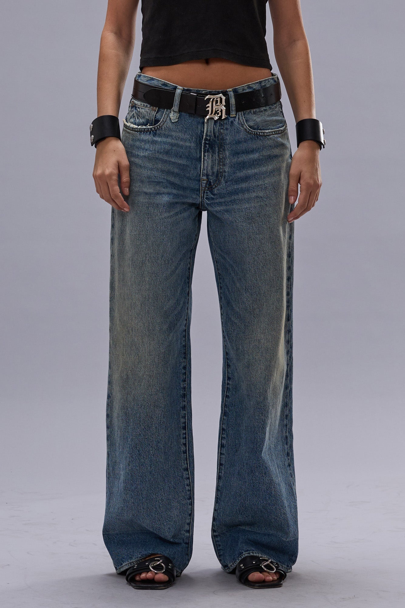 R13 D'ARCY LOOSE JEAN - LENA BLUE | REVERSIBLE