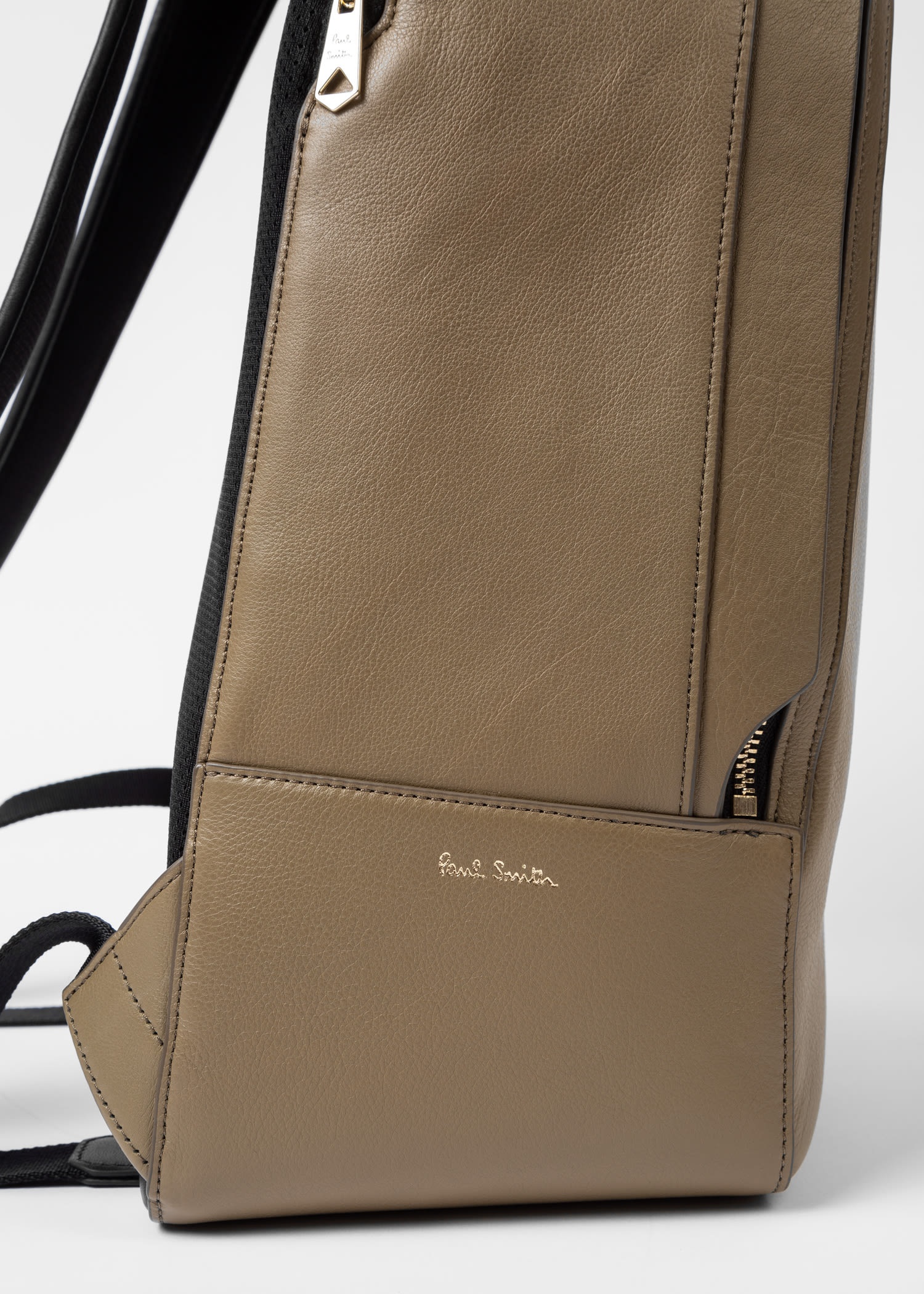 Leather 'Signature Stripe' Backpack - 6