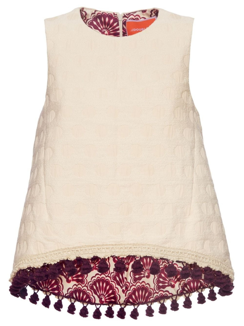 La Scala jacquard cotton blouse 1