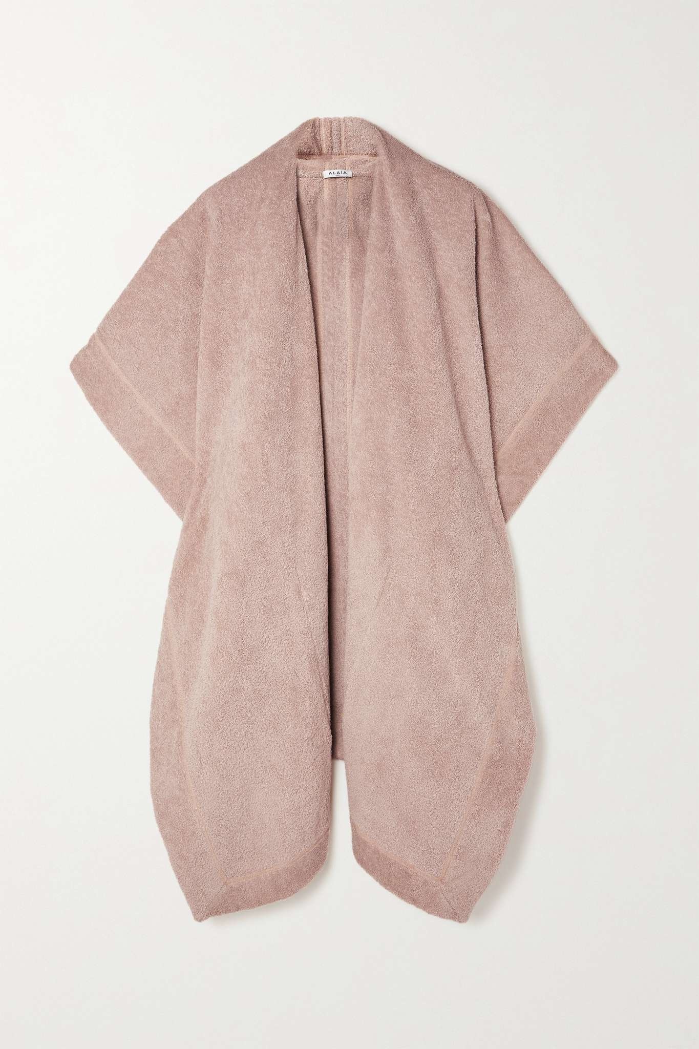 Hooded cotton-terry coverup - 1